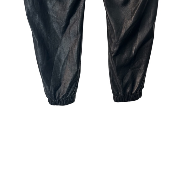 Joie Black Wadley Faux-Leather Jogger Pants Size Small - Picture 8 of 10